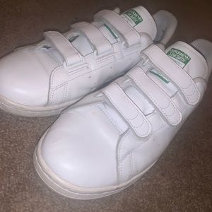 adidas White Stan Smith Velcro
